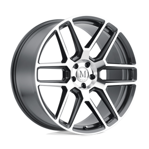 20" Mandrus OTTO GUNMETAL W/ MIRROR CUT FACE 5X112