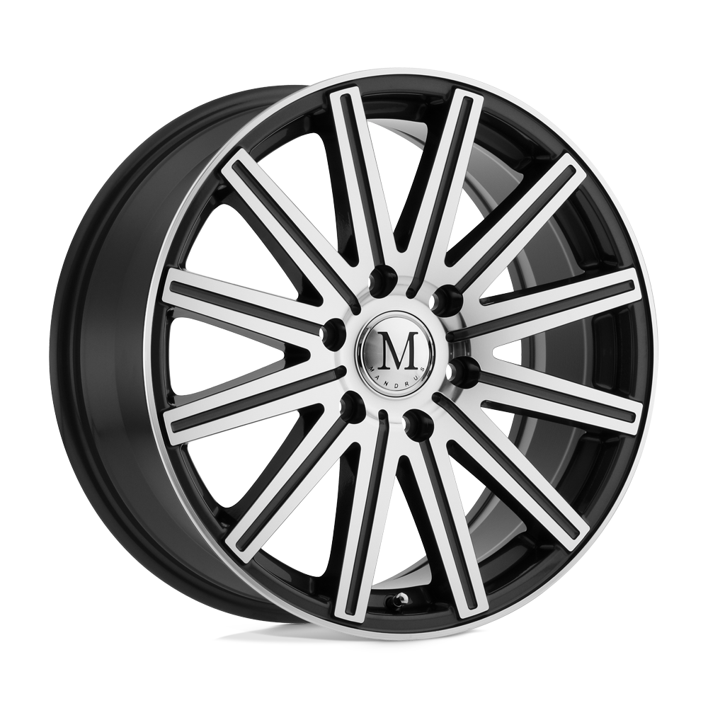 17" Mandrus STARK GUNMETAL W MIRROR CUT FACE&LIP 6X130