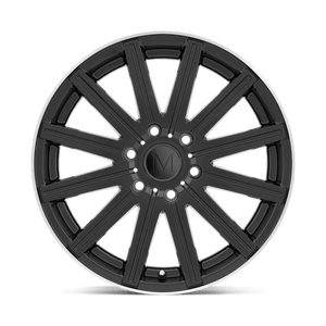 18" Mandrus STARK MATTE BLACK W/ MACHINED LIP 6X130