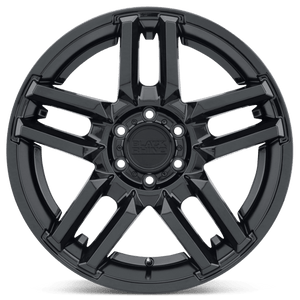 20" Black Rhino Hard Alloys MESA GLOSS BLACK 5X139.7