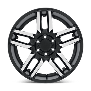 20X9 Black Rhino Hard Alloys MESA MATTE BLACK W/ MACHINED FACE 5X127