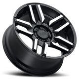 20X9 Black Rhino Hard Alloys MESA MATTE BLACK W/ MACHINED FACE 5X127