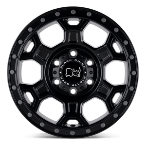 18" Black Rhino Hard Alloys MIDHILL MATTE BLACK W/ GUNMETAL BOLTS 6X130