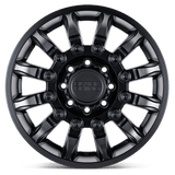 20X11.5 Black Rhino Hard Alloys MISSION MATTE BLACK W/ MACHINED TINT 8X180