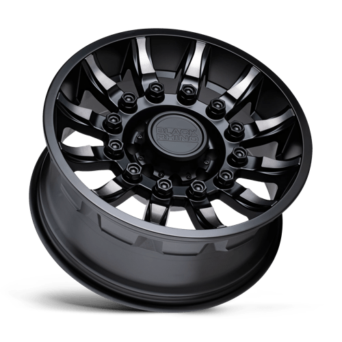 20" Black Rhino Hard Alloys MISSION MATTE BLACK W/ MACHINED TINT 8X165.1