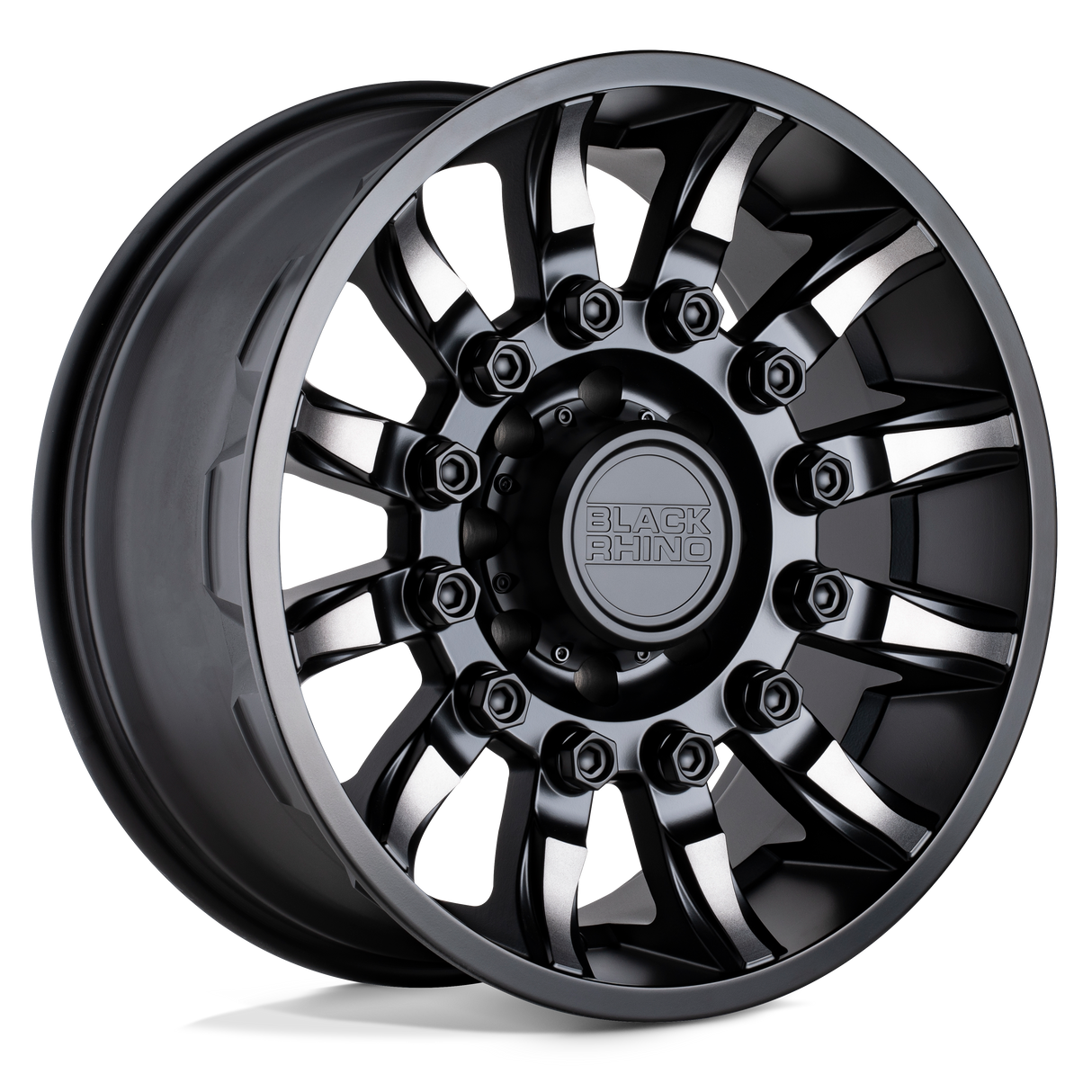 20" Black Rhino Hard Alloys MISSION MATTE BLACK W/ MACHINED TINT 6X139.7