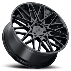 20" Black Rhino Hard Alloys MOROCCO GLOSS BLACK 5X127