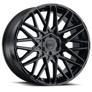 20" Black Rhino Hard Alloys MOROCCO GLOSS BLACK 5X127