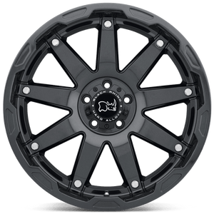 20X9.5 Black Rhino Hard Alloys OCEANO GLOSS GUN BLACK W/ SS BOLTS 6X139.7