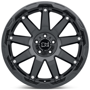 20" Black Rhino Hard Alloys OCEANO GLOSS GUN BLACK W/ SS BOLTS 6X139.7