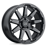 20" Black Rhino Hard Alloys OCEANO GLOSS GUN BLACK W/ SS BOLTS 6X139.7