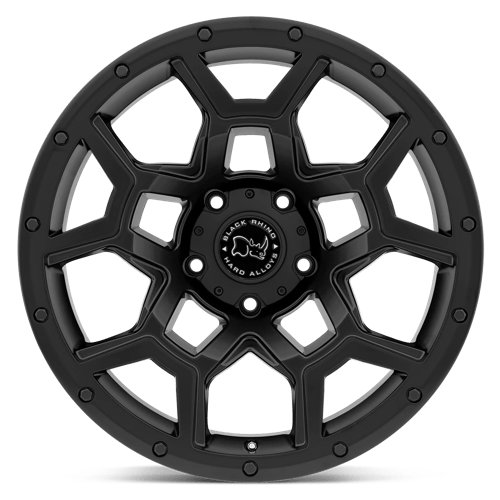 17 Black Rhino Hard Alloys OVERLAND MATTE BLACK 6X130