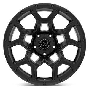 17 Black Rhino Hard Alloys OVERLAND MATTE BLACK 5X114.3