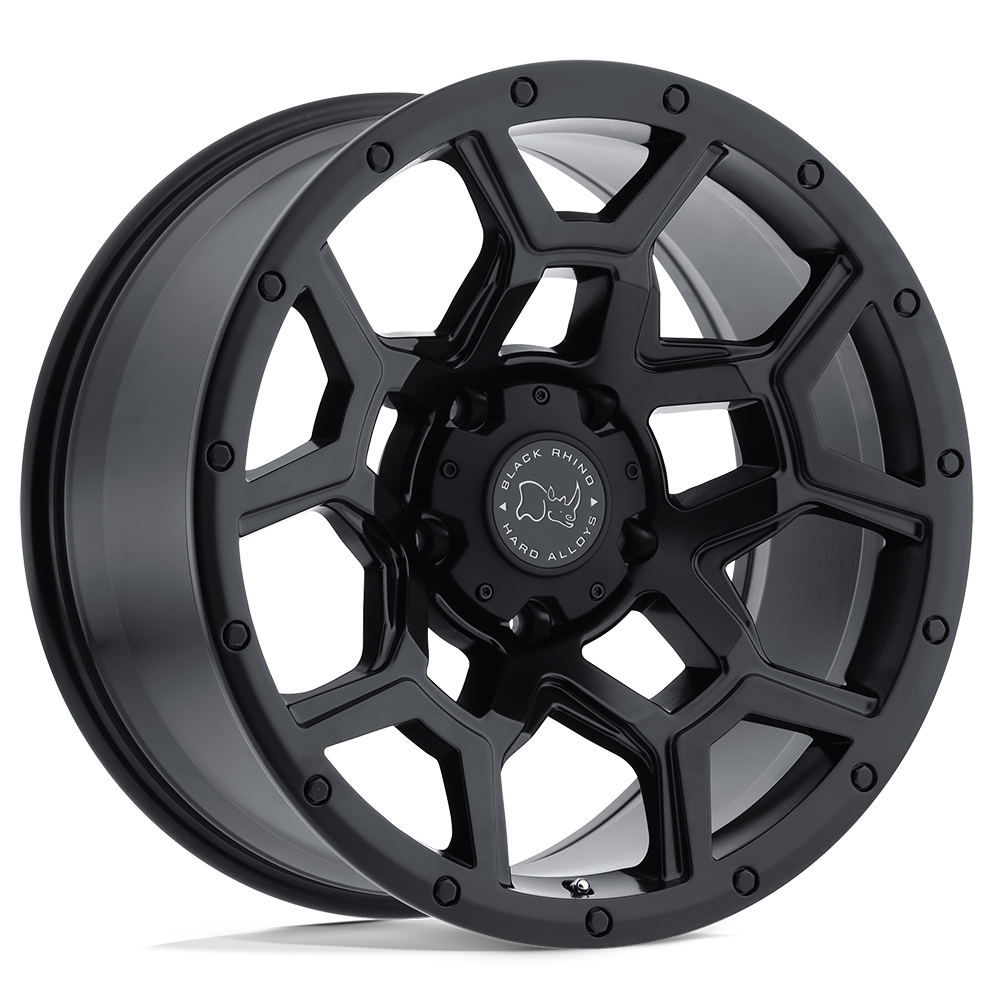 20 Black Rhino Hard Alloys OVERLAND MATTE BLACK 6X135