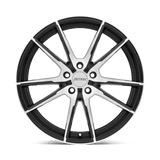 17" Petrol P0A GLOSS BLACK W/ MACH CUT FACE 5X112