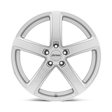 17X8 Petrol P2A SILVER W/ MACHINED CUT FACE 5X110
