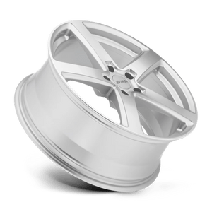 18" Petrol P2A SILVER W/ MACHINED CUT FACE 5X120