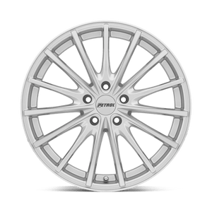 17" Petrol P3A SILVER W/ MACHINED CUT FACE 5X112