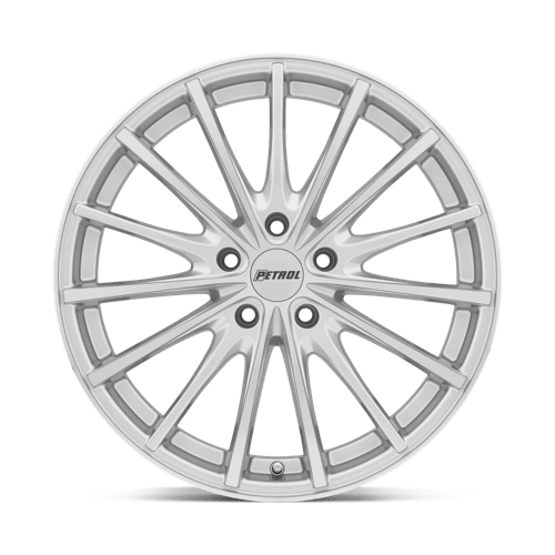 17" Petrol P3A SILVER W/ MACHINED CUT FACE 5X100