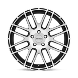 17" Petrol P6A GLOSS BLACK W/ MACH CUT FACE 4X100