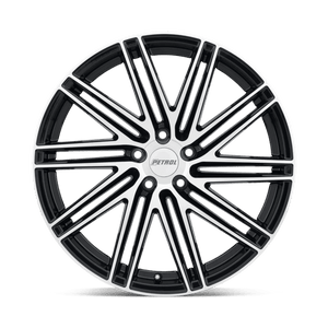 20" Petrol P1C GLOSS BLACK W/ MACH CUT FACE 5X108