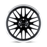 18" Petrol P4C GLOSS BLACK W/ MACH CUT LIP 5X112