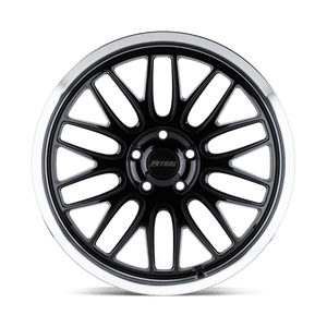20" Petrol P4C GLOSS BLACK W/ MACH CUT LIP 5X112