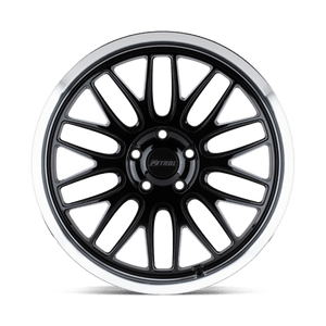 16" Petrol P4C GLOSS BLACK W/ MACH CUT LIP 5X112