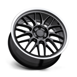 17" Petrol P4C GLOSS BLACK W/ MACH CUT LIP 5X115