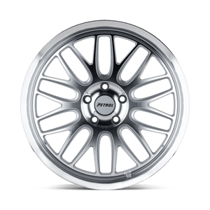20" Petrol P4C SILVER W/ MACHINED FACE & LIP 5X112
