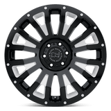 20X12 Black Rhino Hard Alloys PINATUBO GLOSS BLACK MILLED 6X139.7
