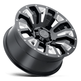 20" Black Rhino Hard Alloys PINATUBO GLOSS BLACK MILLED 6X139.7