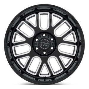 20" Black Rhino Hard Alloys PISMO GLOSS BLACK W/ MILLED SPOKES 5X127