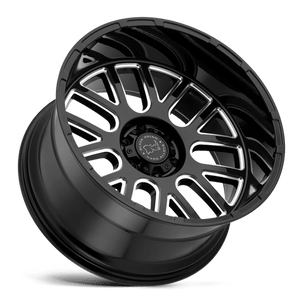 20" Black Rhino Hard Alloys PISMO GLOSS BLACK W/ MILLED SPOKES 5X127