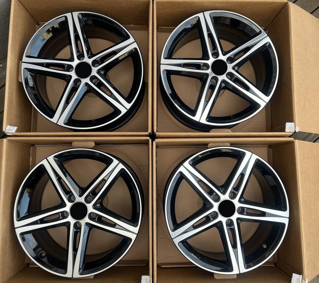 18” Mercedes-Benz C 180 C 200 C 220 C 250 C 300 C 350 C Base C Luxury C Exclusive Rims 2013 2014 2015 2016 2017 2018 2019 2020 2021 2022 2023 2024 2025 2026 OEM Original Wheels 18x7.5 Gloss Black with Machine Face