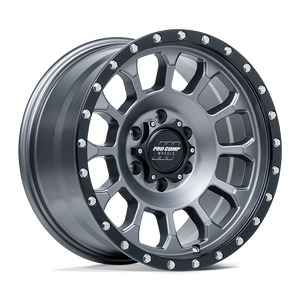 17X8.5 Pro Comp Alloys PA34 ROCKWELL MATTE GRAPHITE W/ BLACK LIP 6X139.7