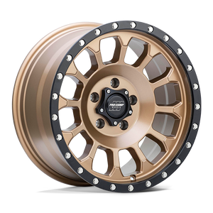 17X8.5 Pro Comp Alloys PA34 ROCKWELL MATTE BRONZE W/ BLACK LIP 5X127