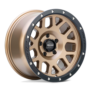 17X9 Pro Comp Alloys PA40 VERTIGO MATTE BRONZE W/ BLACK LIP 5X127