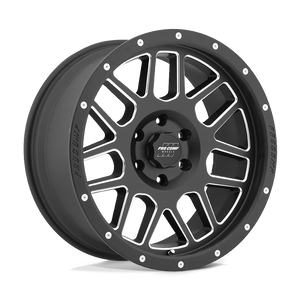 17X9 Pro Comp Alloys PA40 VERTIGO SATIN BLACK MILLED 6X139.7