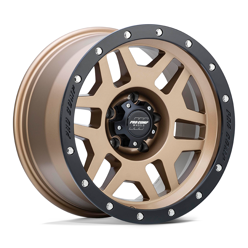17X9 Pro Comp Alloys PA41 PHASER MATTE BRONZE W/ BLACK LIP 5X127