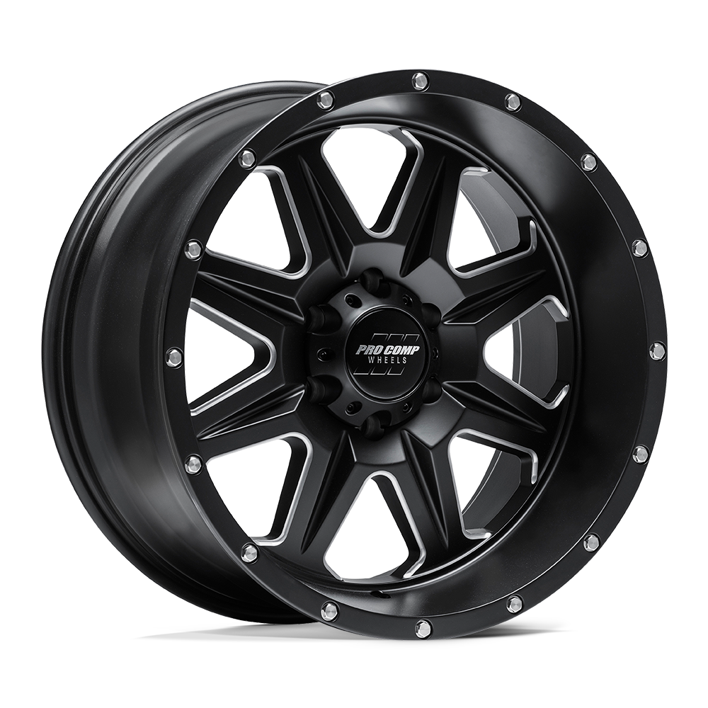20X10 Pro Comp Alloys PA63 RECON SATIN BLACK MILLED 5X139.7