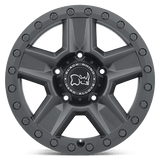 17" Black Rhino Hard Alloys RAVINE MATTE BLACK 6X114.3