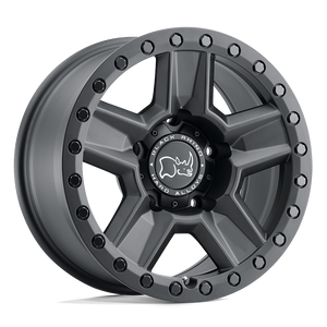 17" Black Rhino Hard Alloys RAVINE MATTE BLACK 5X127
