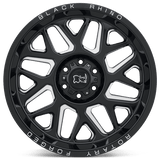20" Black Rhino Hard Alloys REAPER GLOSS BLACK & MILLED 5X127