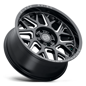 20" Black Rhino Hard Alloys REAPER GLOSS BLACK & MILLED 5X139.7