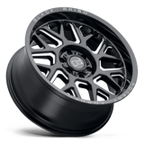 24X14 Black Rhino Hard Alloys REAPER GLOSS BLACK & MILLED 5X127
