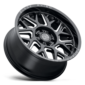 20X9.5 Black Rhino Hard Alloys REAPER GLOSS BLACK & MILLED 8X170