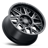 20" Black Rhino Hard Alloys REAPER GLOSS BLACK & MILLED 6X139.7