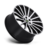 20" RedBourne DOMINUS GLOSS BLACK W/ MIRROR CUT FACE 5X120