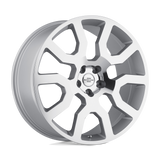 22X10 RedBourne HERCULES SILVER W/ MIRROR CUT FACE 5X120